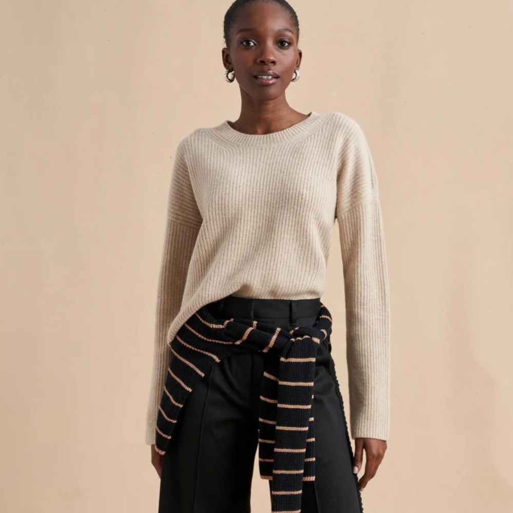 La Ligne Mini Toujours Sweater in Tan size XS